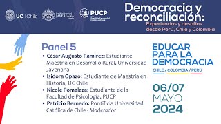 Panel 5. Experiencias y aprendizajes de reconciliación