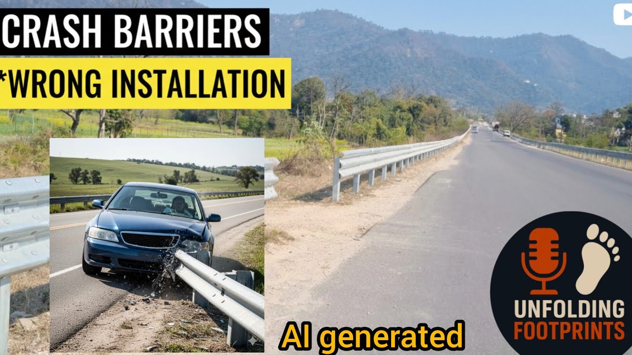 Improper Crash Barrier on Indian Roads – A Serious Safety Issue