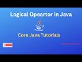 Logical Operators in Java
