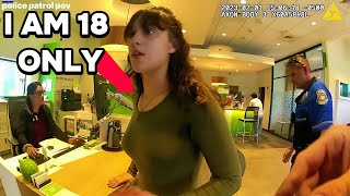 'It's Not Mine!' Teen PANICS as Cop Pulls Gun From Her Bag