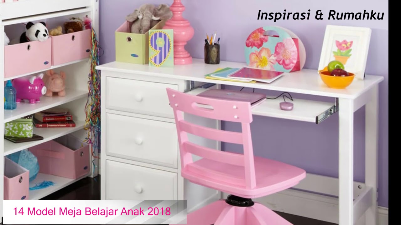 LENGKAP 14 Model  Meja  Belajar  Anak Terbaru  2021 YouTube