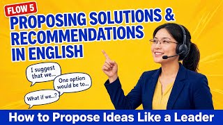 How to Propose Solutions Like a Leader | Don't Say I think in English | Real Chunk English for Work
