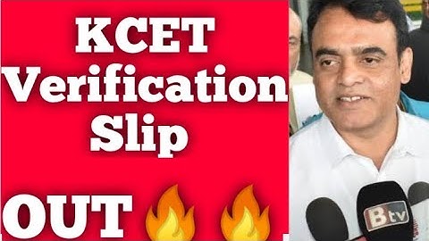 Verification Slip #kcet #kea #kcet_updates #kea_updates #verificationslip