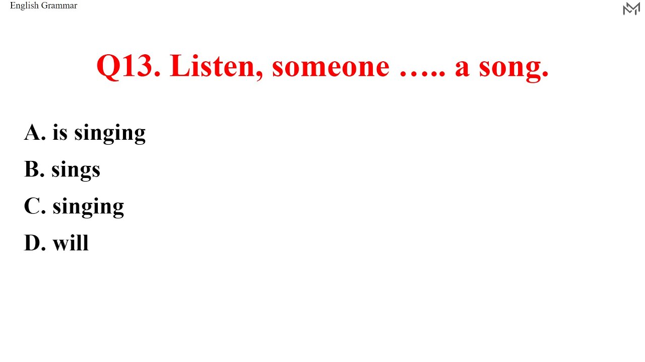 English Grammar (Complete the Sentence) Can you score 15/15  part - 2