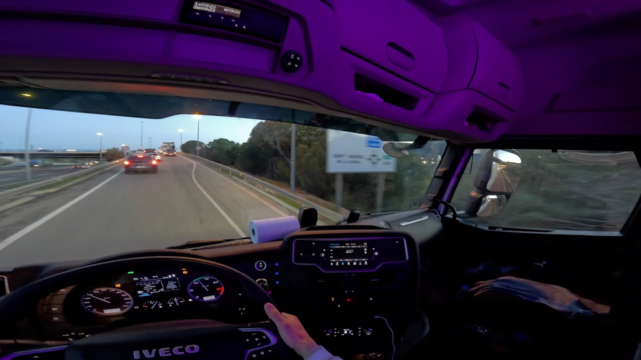 POV drive Iveco S Way 530. Low Light GoPro Hero 12.
