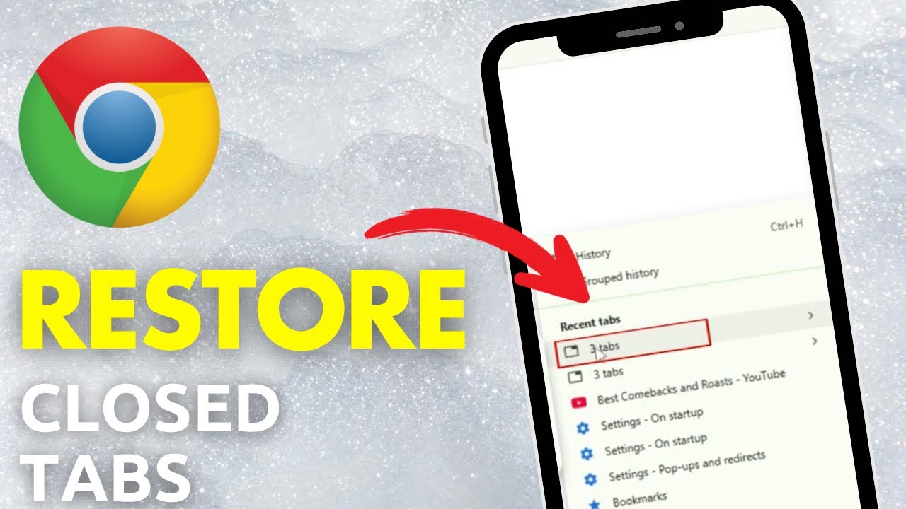 How To Restore Closed Tabs On Google Chrome (EASY!) - YouTube