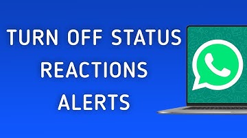 How To Turn Off Status Reaction Notifications On WhatsApp App On PC (New Update)