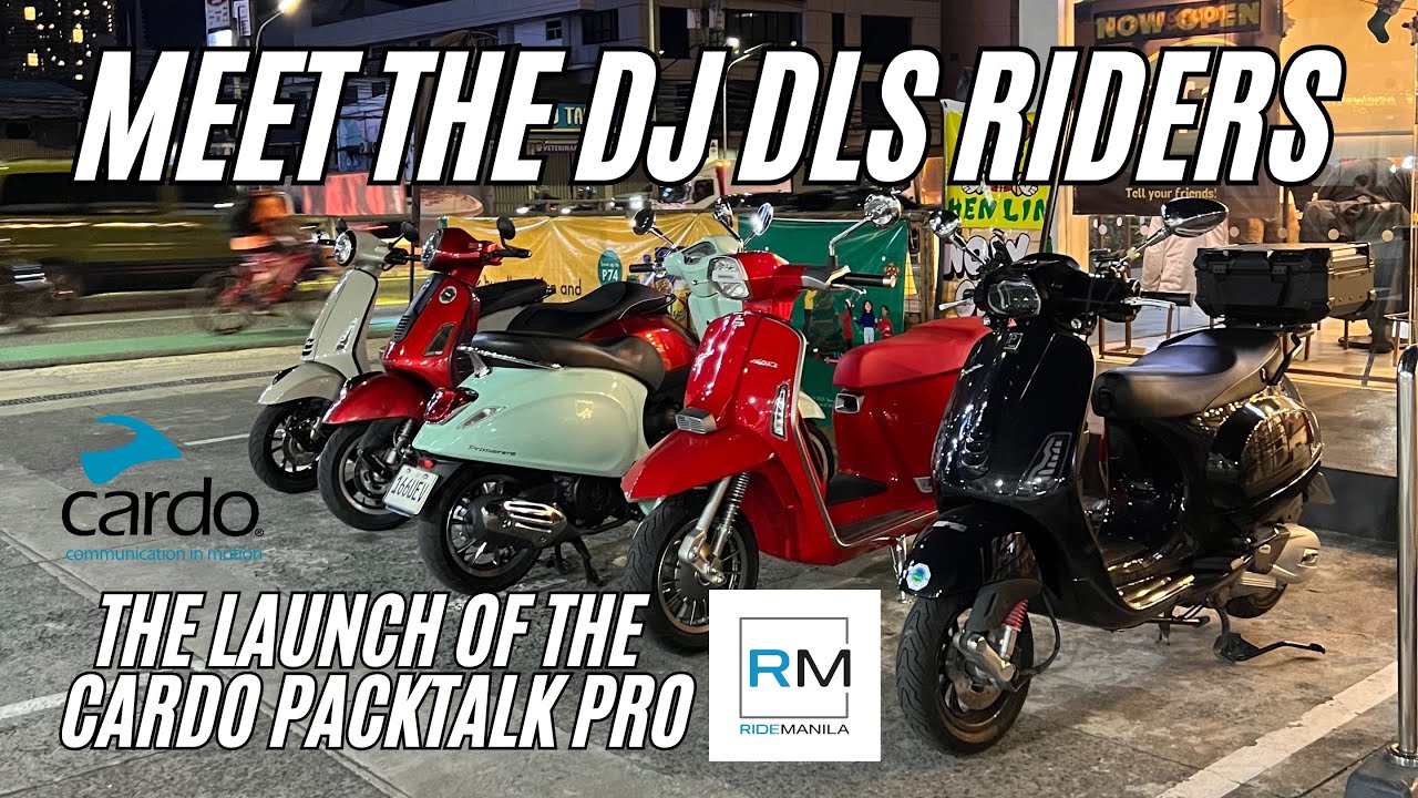Cardo Packtalk Pro launch and DJ DLS Friday night, Marilaque ride. #vespa #lambretta  #motovlog