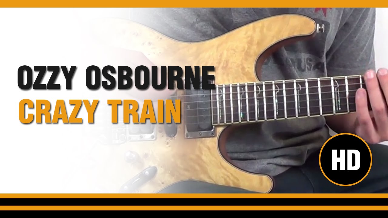 Como tocar Crazy Train De Ozzy Osbourne  en Guitarra electrica  CLASE TUTORIAL COMPLETA