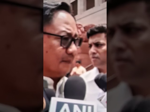 विपक्ष क्यों नहीं करने दे रहा सदन मे चर्चा - Kirana Rijiju | Congress |  Samajwadi | #shorts #yt