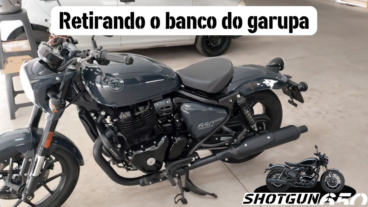 Remoção da estrutura do banco traseiro | Shotgun650 Bobber