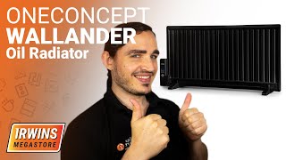 This amazing oil filled radiator can be floor or wall mounted the oneConcept Wallander ME10033103