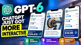 GPT-6 Is Here! ChatGPT's Amazing New Interactive Features (3 Real Demos)