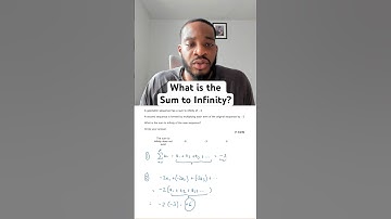 What is the sum to infinity? 🤔#fyp #foryoupage #exam math #edexcel #aqa #alevelmaths  #mathswithdan
