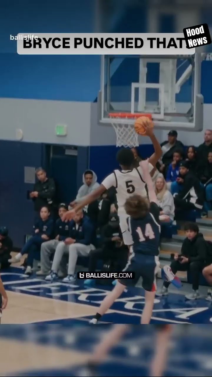 To the rim #hoodnews #BryceJames #dunk #basketball #sports #viralvideo #trending #how #wow #omg #wtf