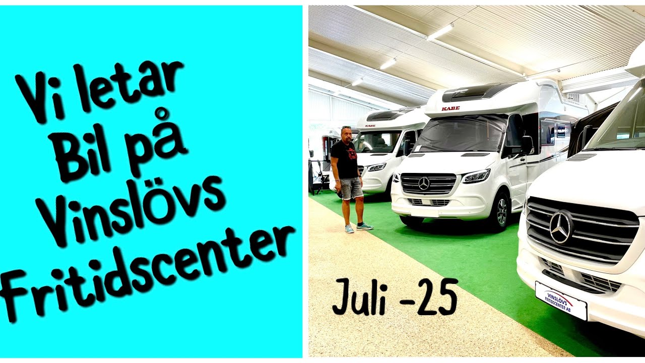 Jakten går vidare - vi letar husbil på Vinslövs Fritidscenter