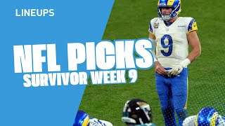 NFL Survivor Pool Picks Week 9 2025 | NFL Survivor Strategy
