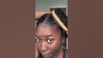 Watch me slick back my type 4 hair