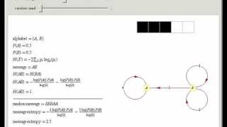 Entropy of a Message Using Random Variables
