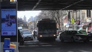 [RETIRED] MTA Bus: 2009 Orion VII NG #4504 on the Q18 to Maspeth aprchng 30 Av/31 St