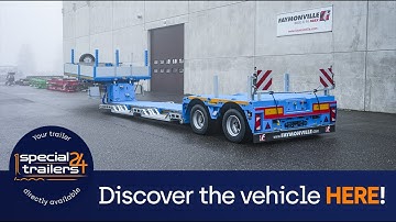 Faymonville - MegaMAX extendable lowbed trailer with 2 pendular axles and detachable gooseneck