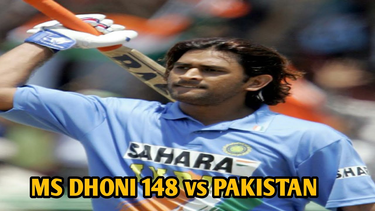 ms-dhoni-148-vs-pakistan-2005-breathtaking-innings-youtube