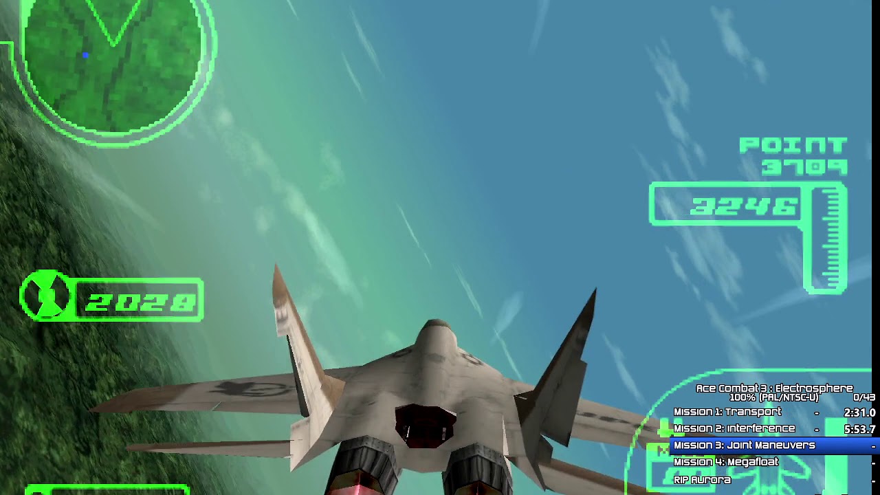 Ace Combat 3: Electrosphere (NTSC-US) 100% Speedrun [6:00:45.2]