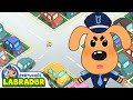Detetive Labrador 🔍 -  Cuidado! Não Brinque no Estacionamento | Desenho Animado | BabyBus Português