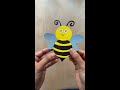 Bee craft card  bee craft ideas  shorts  cute card to make for any occasion