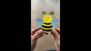 Bee Craft Card | Bee Craft Ideas | #shorts | cute Card to make for any occasion