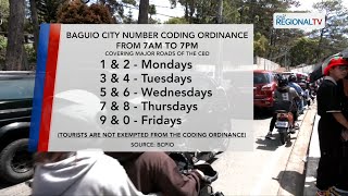 Sa Baguio, May Number Coding Kahit Holiday One North Central Luzon