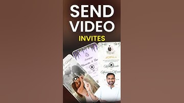 Create STUNNING Wedding Invitation Videos in Minutes