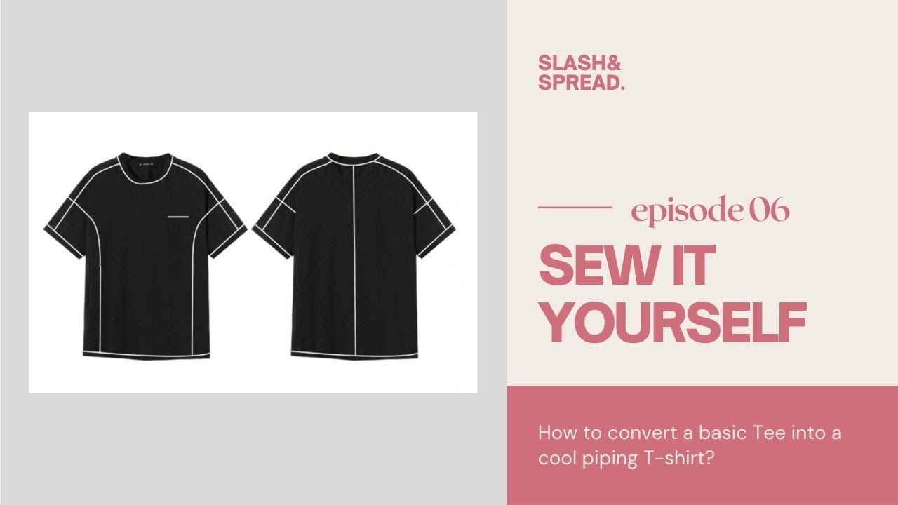 Covert Your Basic T Shirt Into This Awesome Piping Tshirt YouTube Covert Your Basic T Shirt Into This Awesome Piping Tshirt YouTube