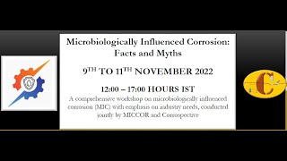 Microbiologically Influenced corrosion - What's in it - part 1