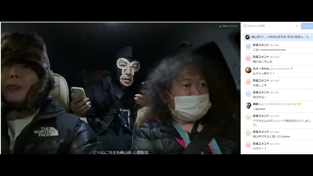 どらねこ先生&横山緑 ほんとにあった怖い配信