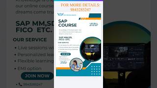 SAP ALL MODULES TRAINING TAMIL & ENGLISH PROJECT BASED #viral #shorts #sapfico #sapsftraining #job