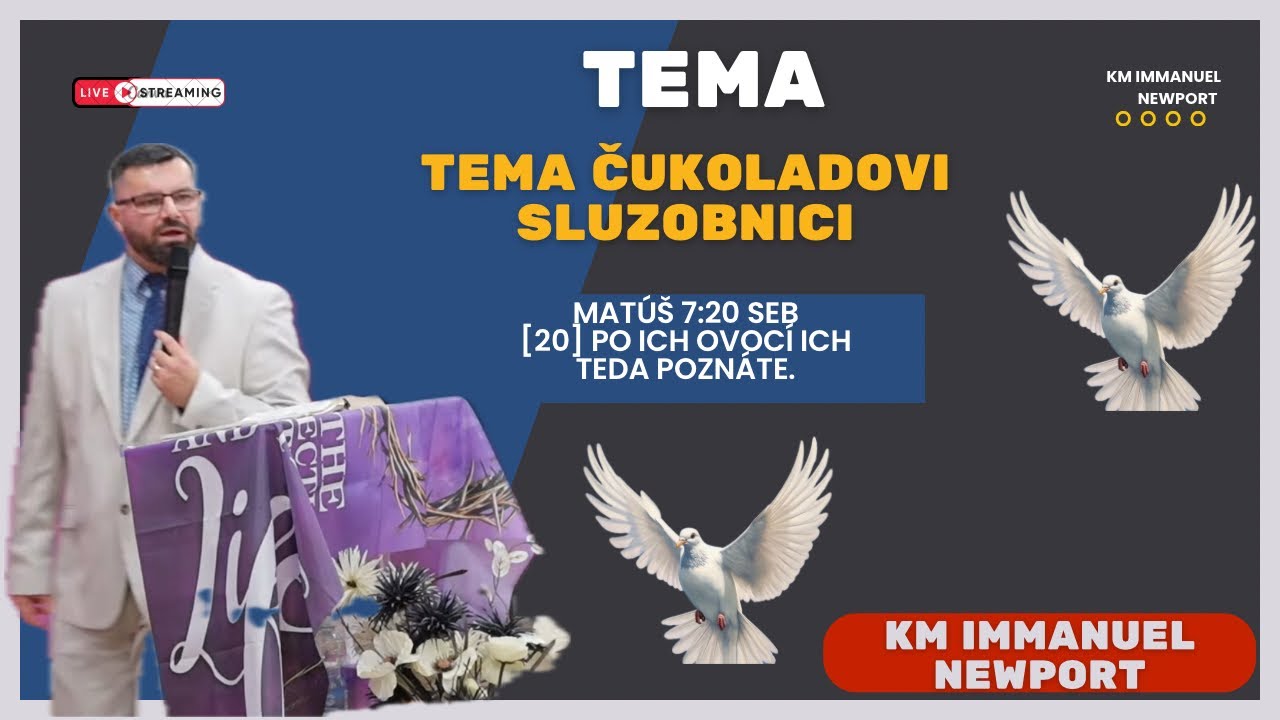Pastor David Frater téma čukoladovi sluzobnici