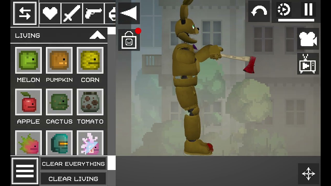 Springbonnie and withered Bonnie melon playground mod