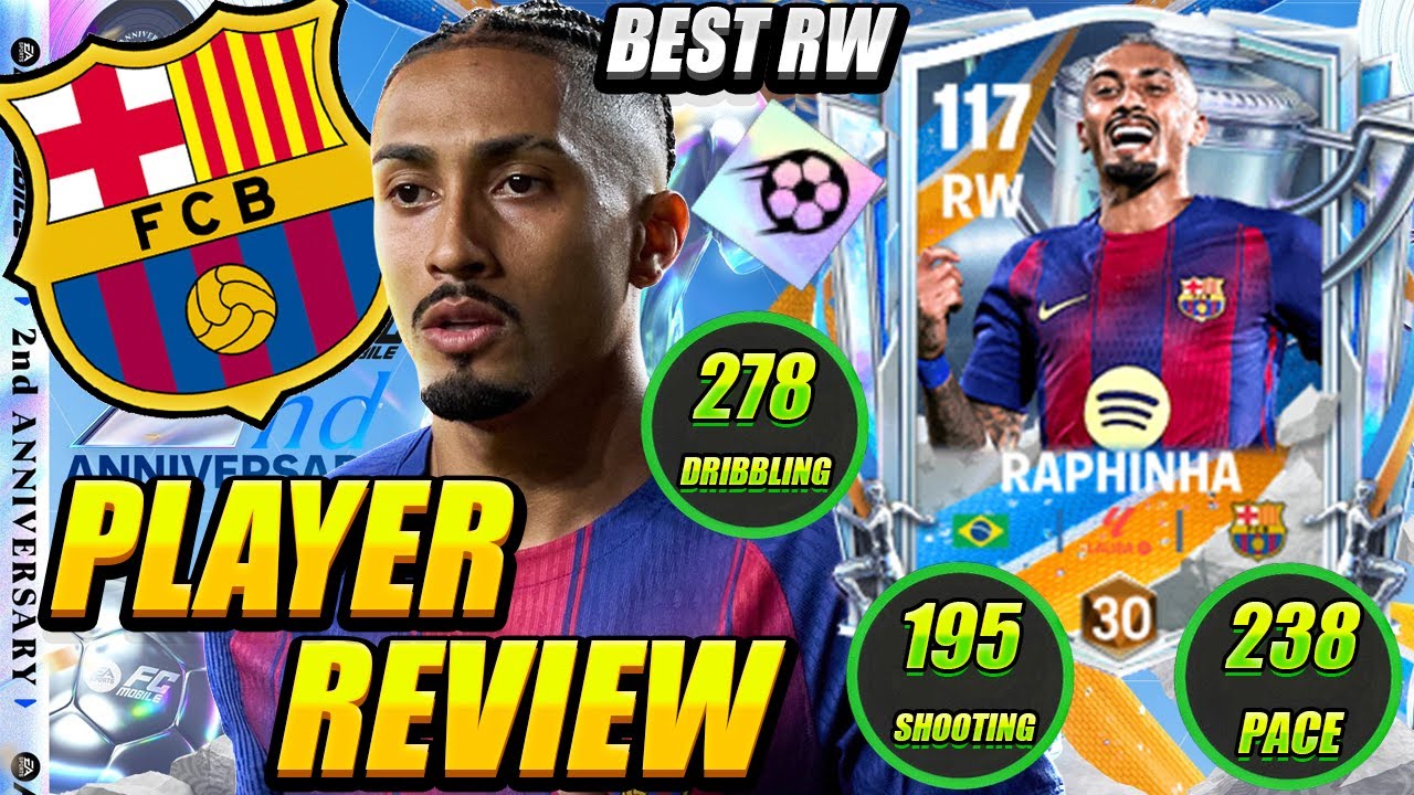 Is Raphinha the Best Cheap RW in FC Mobile 26? Full Anniversary ...