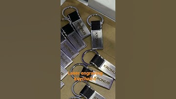 Laser engraving keychains