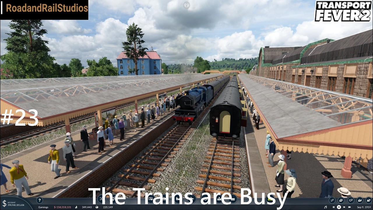 Transport Fever 2 (Race to the North) - The Trains are Busy (Ep 23)