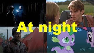 Английские фразы: At night (примеры из фильмов, сериалов и песен) Английские фразы: At night (примеры из фильмов, сериалов и песен)