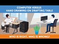 Computer VS Hand Drawing on Drafting Table | Engineer Supply