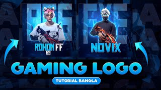 🔥How to Create a New Unique Style Gaming Logo | Free Fire Logo Design Bangla 2025 🔥 #design #logo screenshot 5