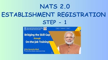 NATS 2.0 Portal - Establishment registration - Part 1