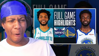 CRASHOUTS GALORE 🤣 Lvgit Reacts To HORNETS at WARRIORS | FULL GAME HIGHLIGHTS | February 23, 2024