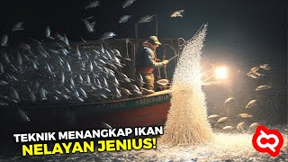 Sekali Jaring Dapat Ratusan TON Ikan! Begini Cara Kreatif Nelayan Menangkap Ikan Modal Kapal Kecil