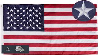 Bradford American Flag 3x5 ft Outdoor Embroidered US USA Flags Double Sided