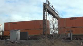 CSX Double Stack Train goes Under Big Signal Bridge