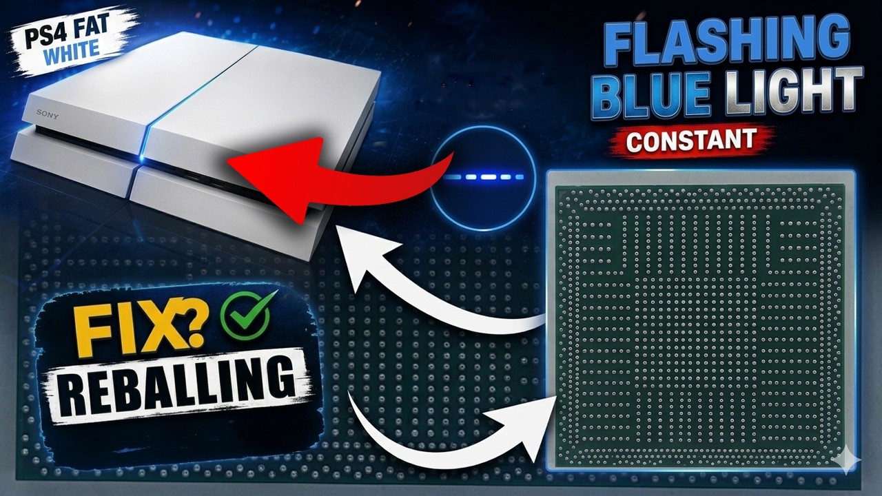 [PS4] Blue Light of Death (BLOD) | APU Reballing Guide! - YouTube